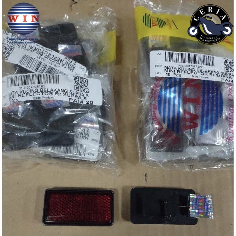 Mata Kucing Spakbor Belakang Supra X Lama | Mini Reflector WIN | reflektor spakbor motor honda old W