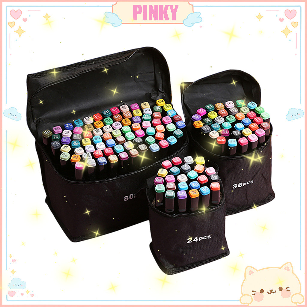 

SPIDOL TOUCH ART MARKER FREE TAS ISI 24WARNA/ GRAPHIC ART MAKER PEN COLOR / SPIDOL WARNA 24 SET