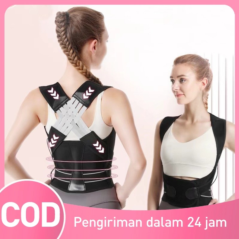Korset Punggung Bungkuk Posture Corrector Wanita Back Support Pelurus Punggung Bungkuk Alat Terapi P