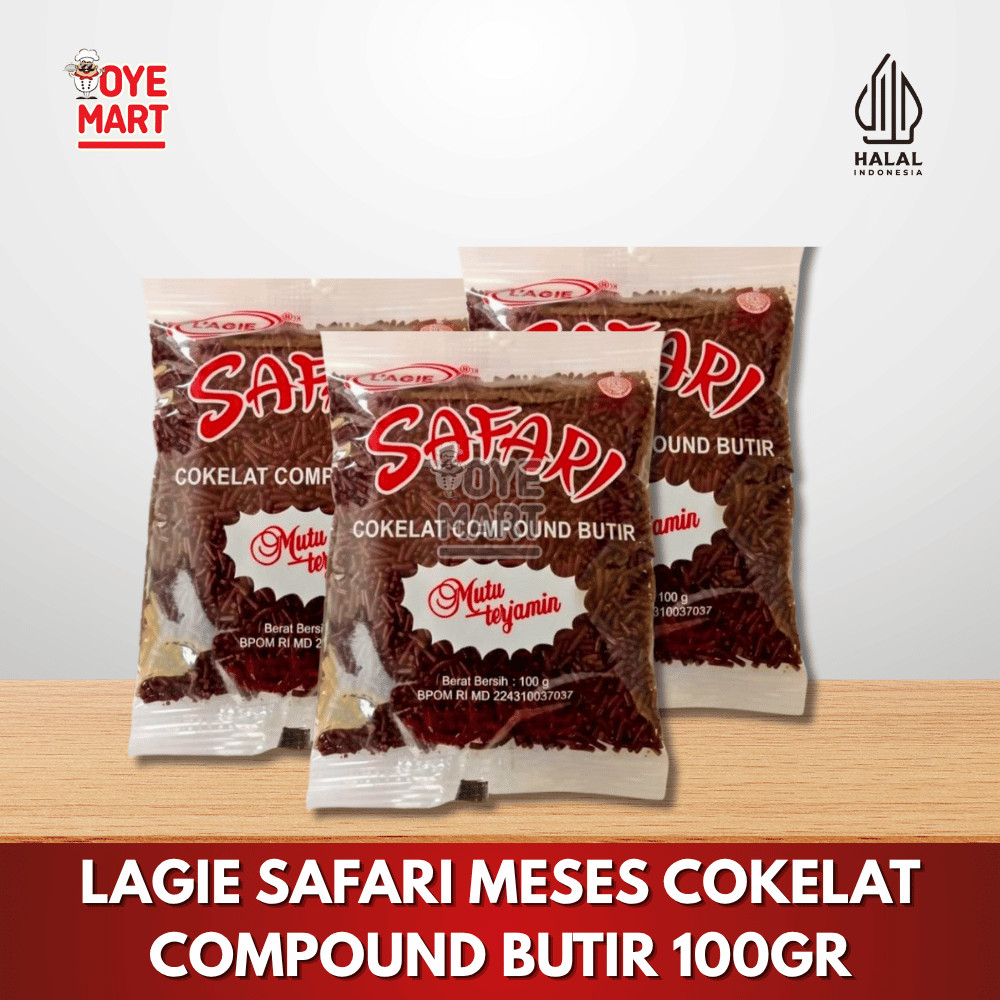 

LAGIE SAFARI MESES COKELAT COMPOUND BUTIR 100GR