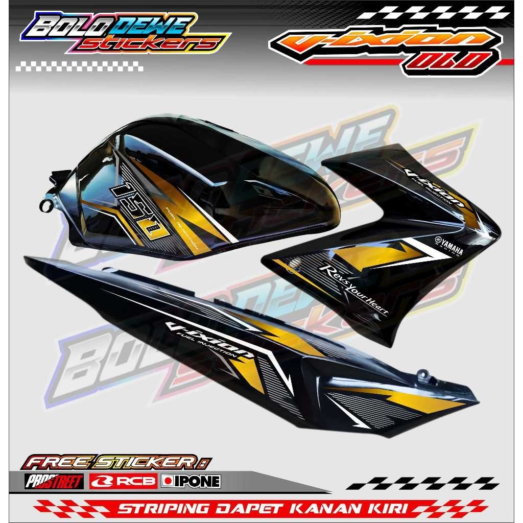 Striping Variasi Motor Yamaha Vixion Old / Sticker List Variasi Motor Vixion Lama