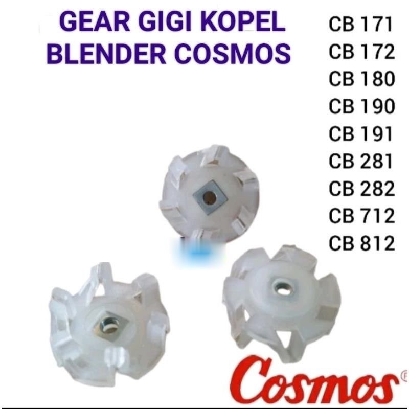 GEAR KOPEL PLASTIK GIGI BLENDER COSMOS 282 P CB 282 G CB 171 P CB 172 KOPEL MOUNTING MANGKOK PISAU C