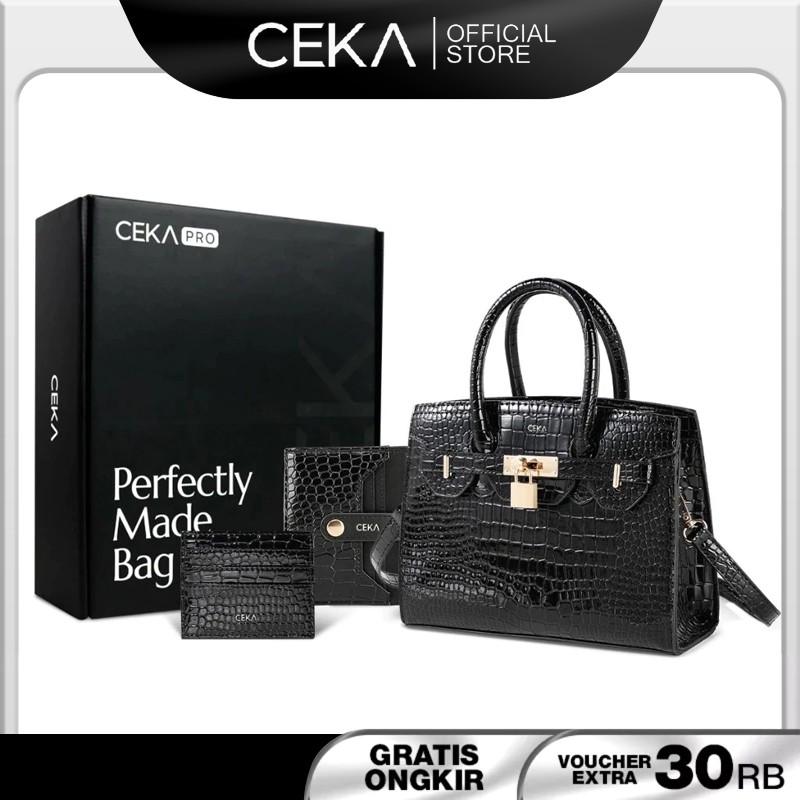 [FREE BOX] CEKA PRO Tas Wanita Niki Gift Set Tas Selempang Wanita Slingbag Wanita Gift Set 3 In 1