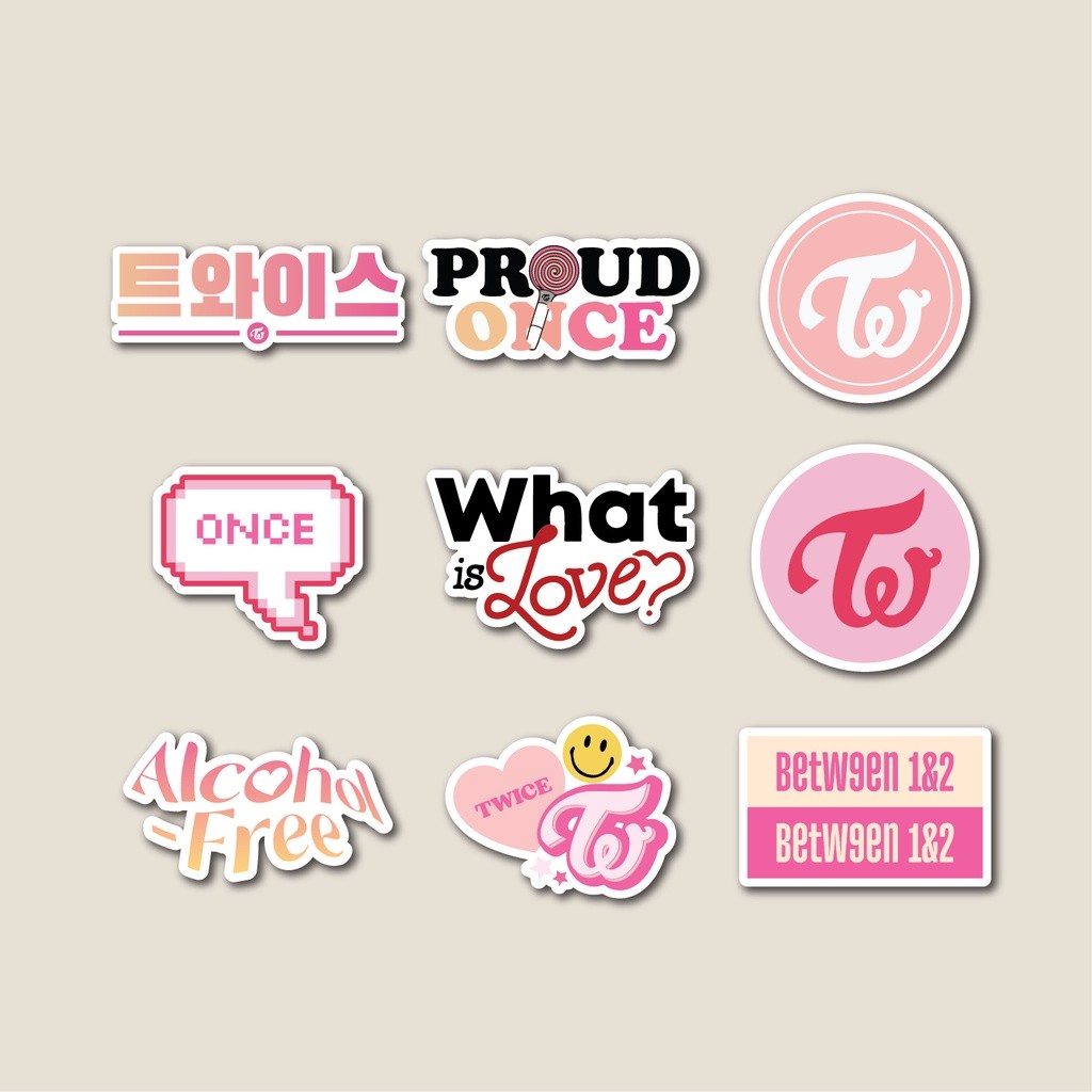 

Sticker Pack Twice | Sticker Tumbler | Stiker Laptop Koper Helm
