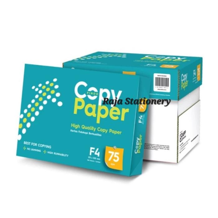 

TERLARIS! KERTAS HVS A4 F4 COPY PAPER A4 75GR F4 FOLIO PHOTOCOPY KERTAS FOTOKOPI KUALITAS PAPERONE DUS [5PCS] - A4