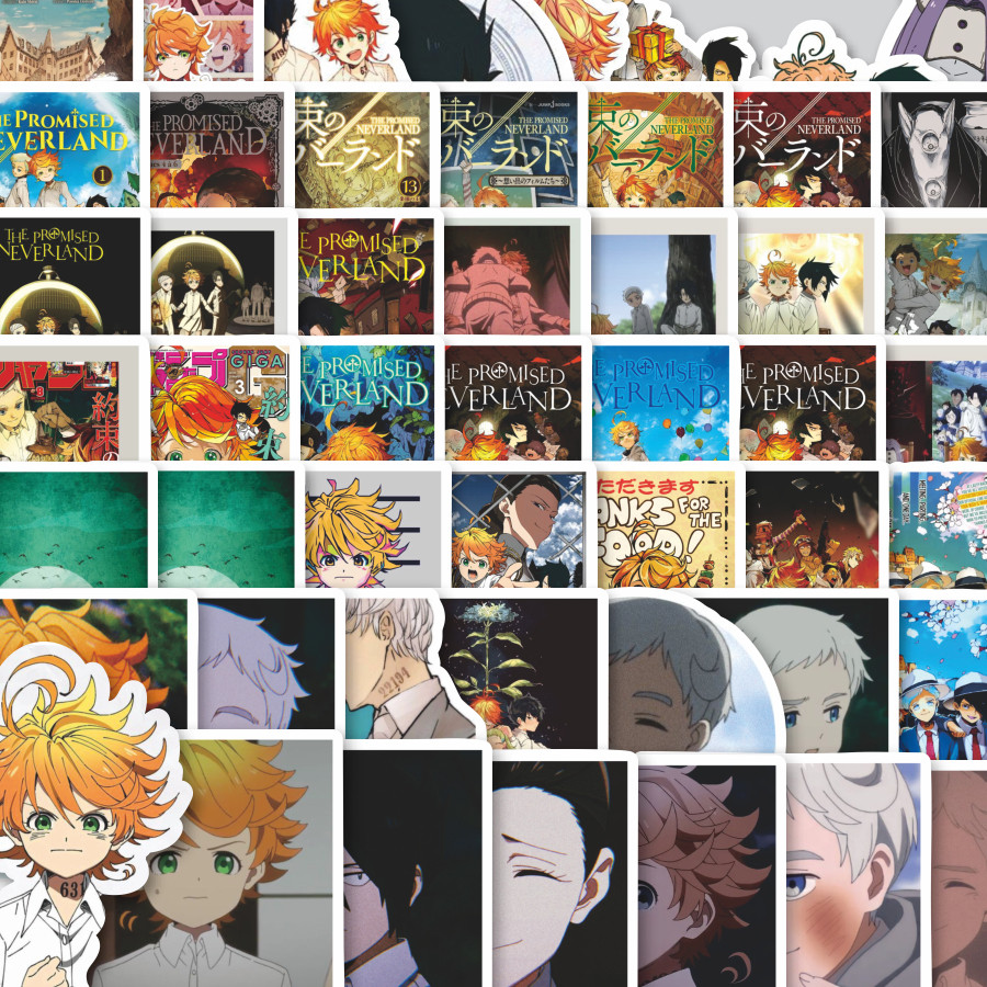 

Stiker Cutting Pack Stiker Poster The Promised Neverland Isi 100Pcs Series Aesthetic Lucu Keren Untuk Koper Bahan Vynil
