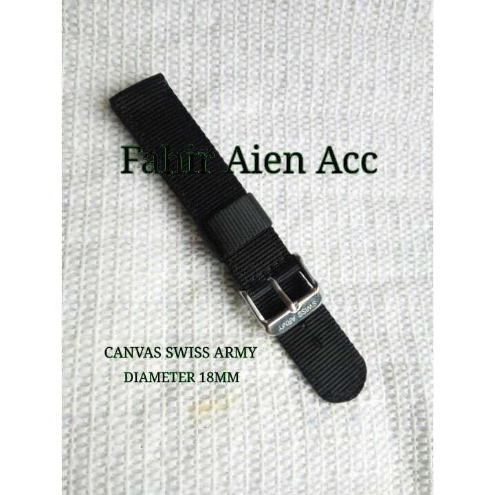 Strap CANVAS SWISS ARMY 18MM/Tali Jam SWISS ARMY 18MM