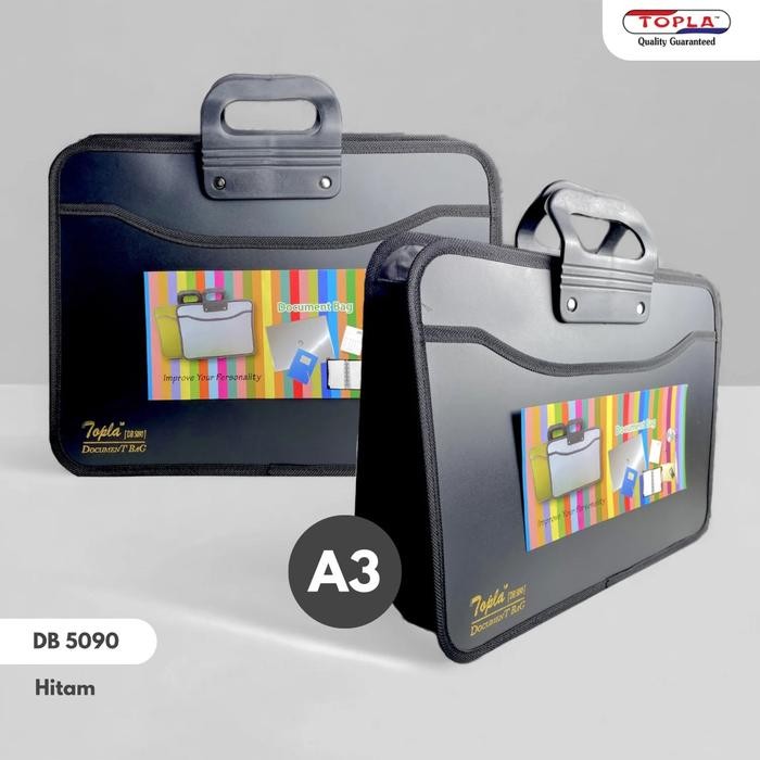 

Document Bag / Tas Dokumen Resleting / Merek Topla - Gold