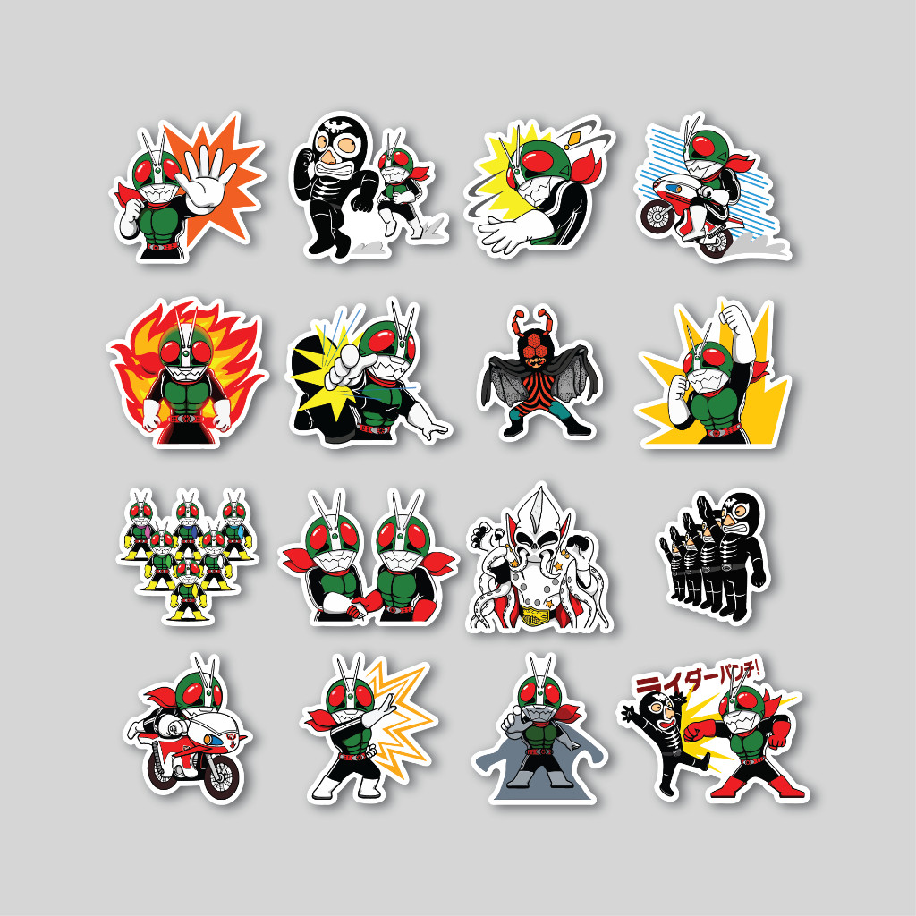 

Sticker Pack Masked Rider Kamen Rider | Sticker Tumblr | Stiker Laptop Koper Helm