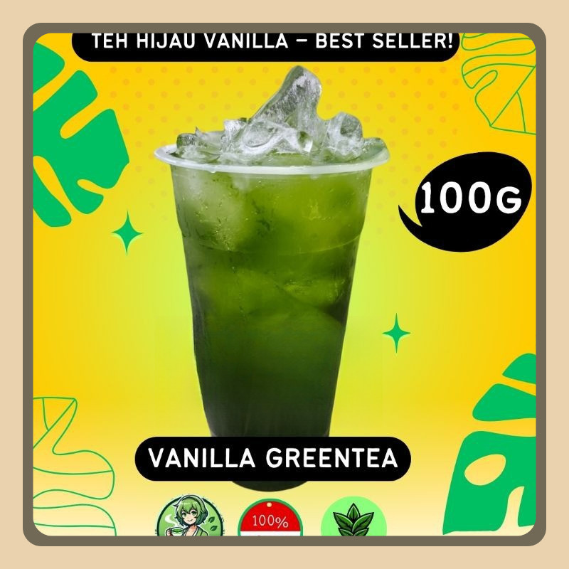 

TEH hijau thailand wangi vanilla/ thai greentea