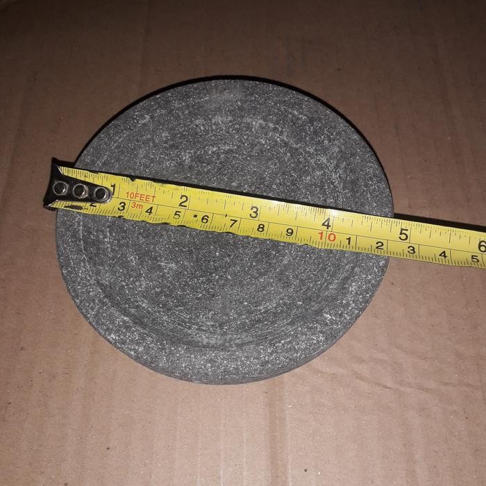 COBEK BATU BUBUT MESIN ASLI % DARI BATU UKURAN 12CM TANPA ULEKAN