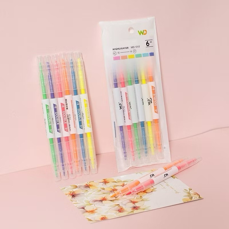 

Stabilo Panjang 2 Sisi Warna Warni Isi 6 Pcs Highlighter 2 Sides