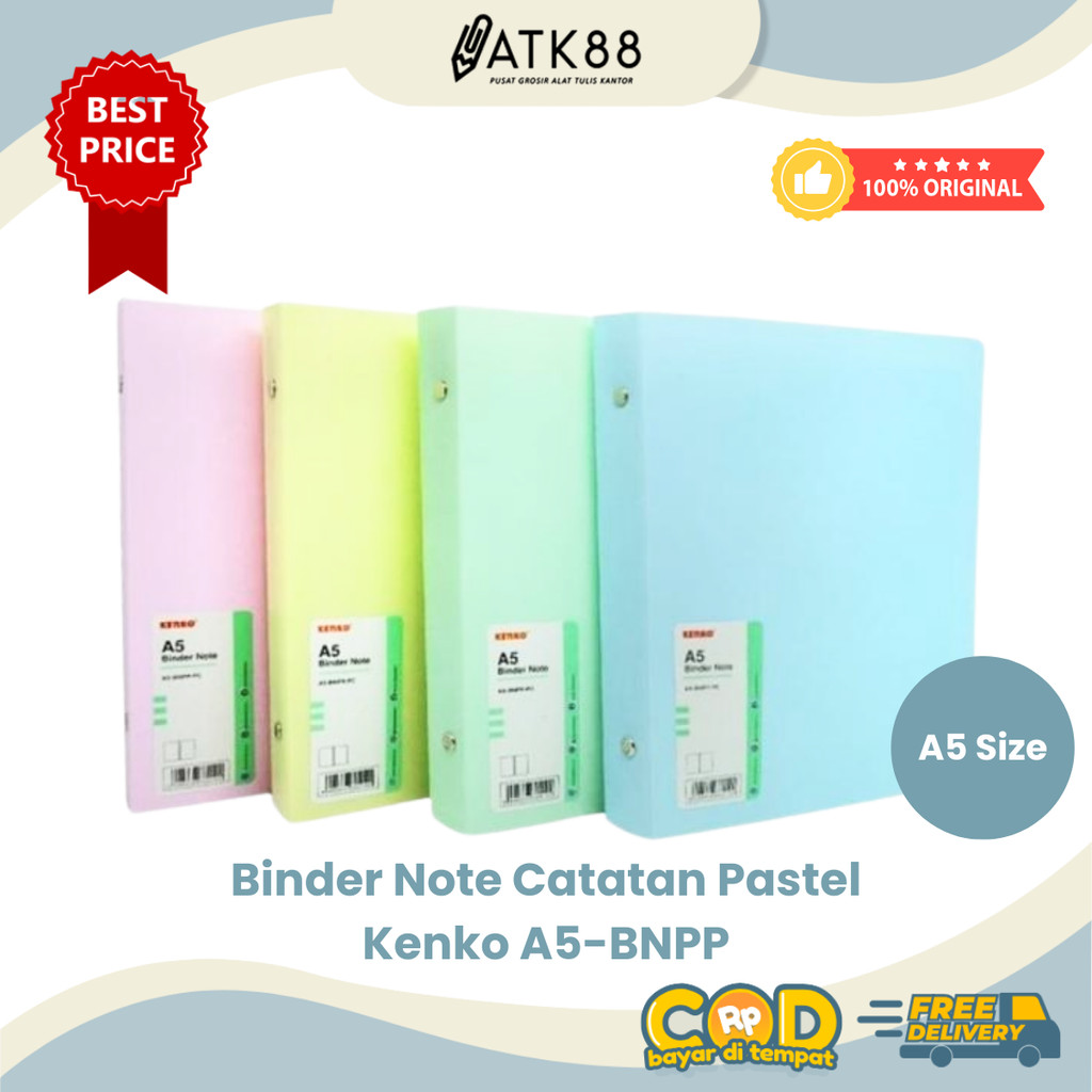 

[ATK88] Binder Note Kenko A5-BNPP-PC Warna Pastel
