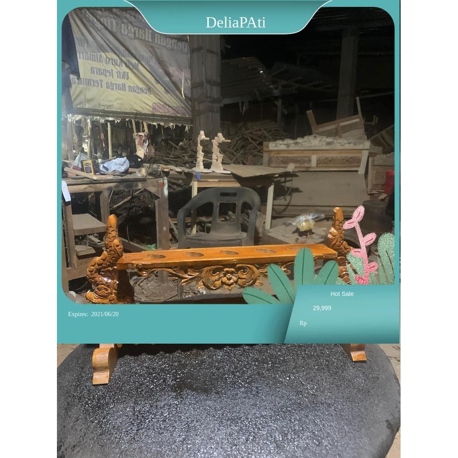 jagrak keris dari kayu jati isi 5 lubang bintang termurah ukir naga untuk keris patrem bk Keris seng