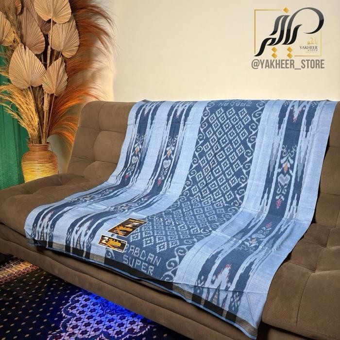 SARUNG GOYOR ATBM JAHITAN TENGAH MOTIF SUTRA MERK ZABDAN SUPER Tenun Dewasa - ZS 01