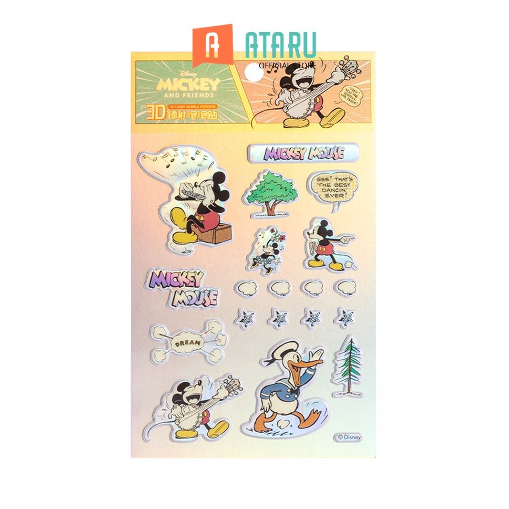 

Ataru Stiker Disney 3D Random Stiker Dekoratif Lucu Cute Stickers Deco Sticker Pack Journal Book
