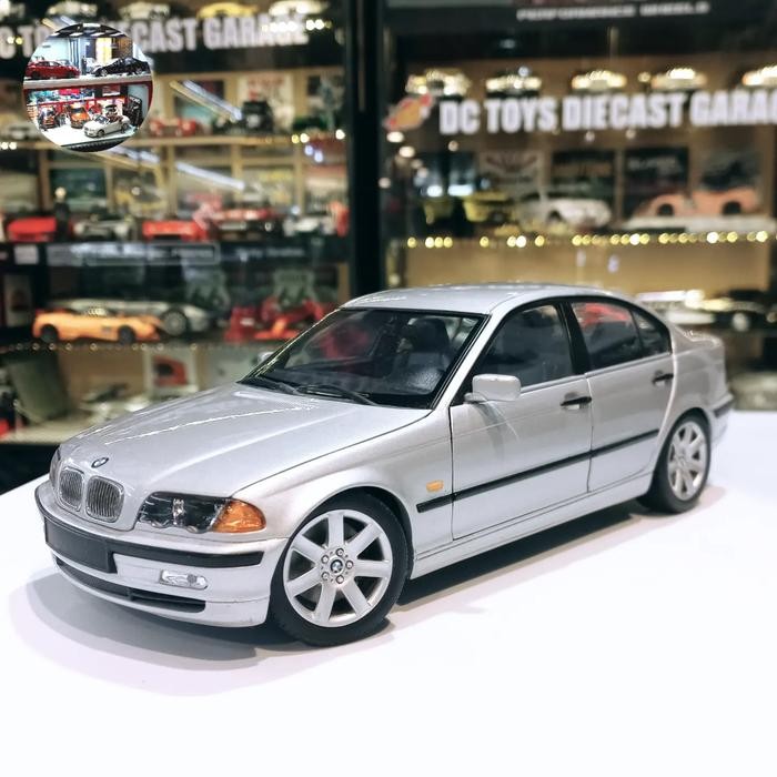 Diecast BMW E46 328 Saloon Silver  UT Models  Metal rare model No original box