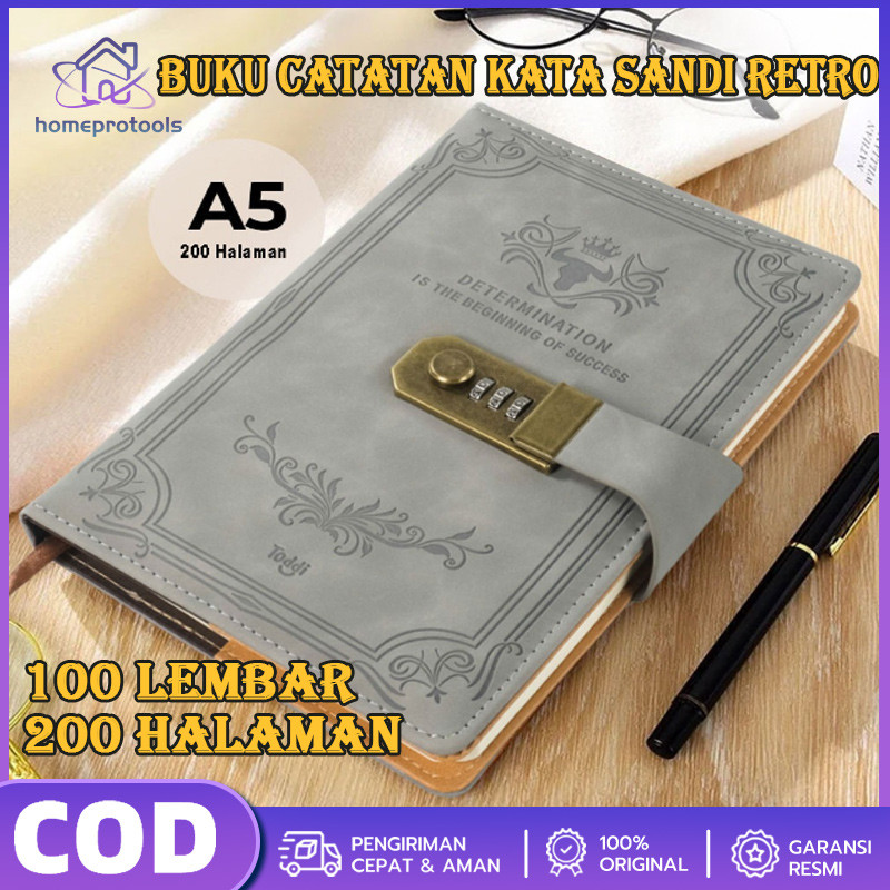 

Buku Catatan 200 Halaman dengan Kunci A5 Retro Password Diary Tebal Kreatif Buku Catatan Siswa Alat Tulis Binder Primal Toddi Buku Catatan Harian Notebook Cover Kulit Kunci Password A5 - TD100 quality