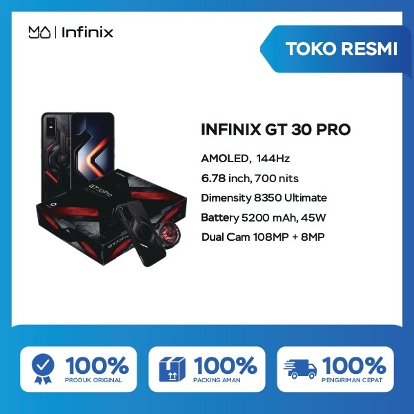 Infinix GT 30 Pro 8/256GB Gift Box - Garansi Resmi