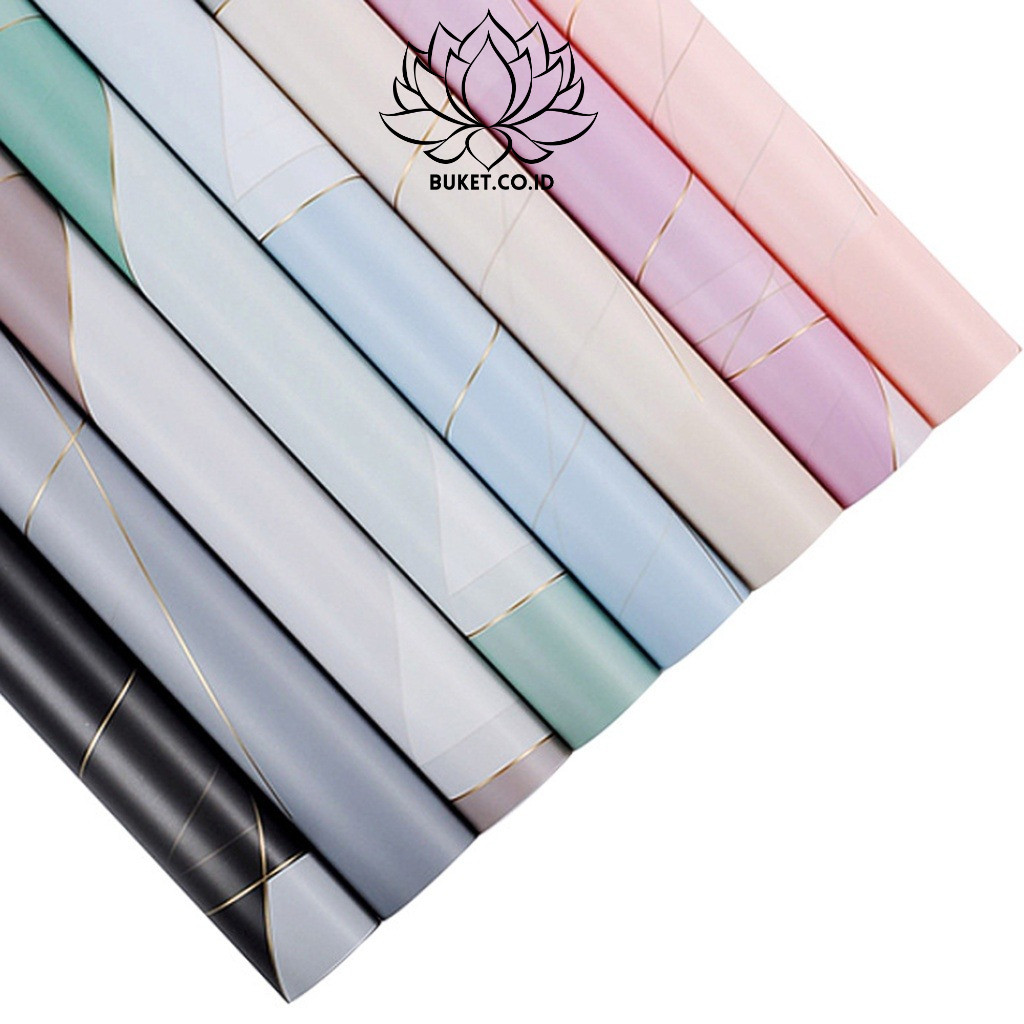 

(1 LEMBAR) Kertas Buket Cellophane Nossa Paper Magnetic Line