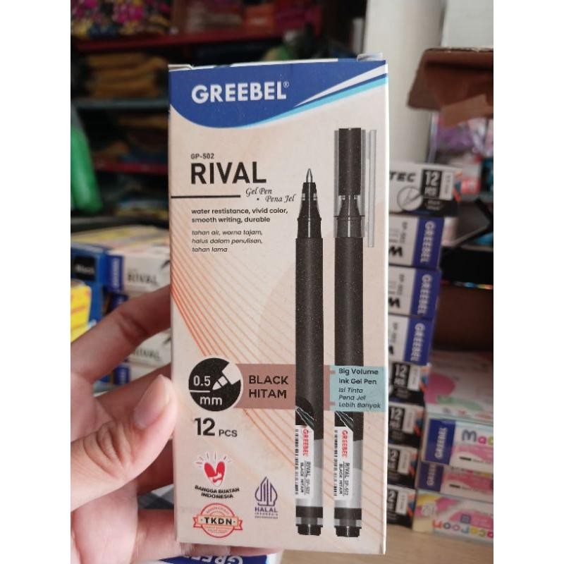 

1 PAK ISI 12 PCS GREEBEL RIVAL PEN