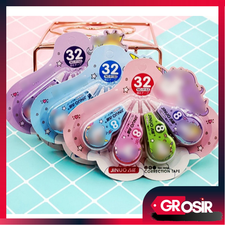 

Grosir - S5740 Tipex Set 4pcs / Tipex Lucu / 4 Pcs Correction Tape Tipe X Pita / Penghapus Pulpen Roll Correction Tape