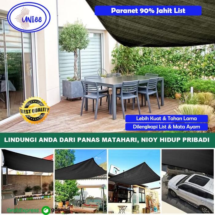 Custom Paranet Jahit Pinggir  / Paranet Premium Anti UV / Paranet 75 Persen / Jaring Paranet 75% Gra