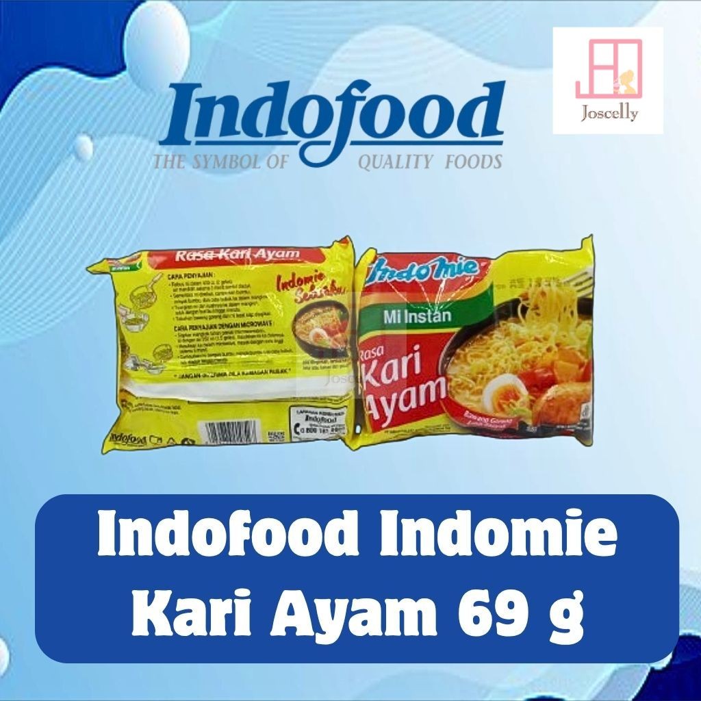 

JOSCELLY.ID INDOFOOD Indomie Mie Kuah Instant Rasa Kari Ayam