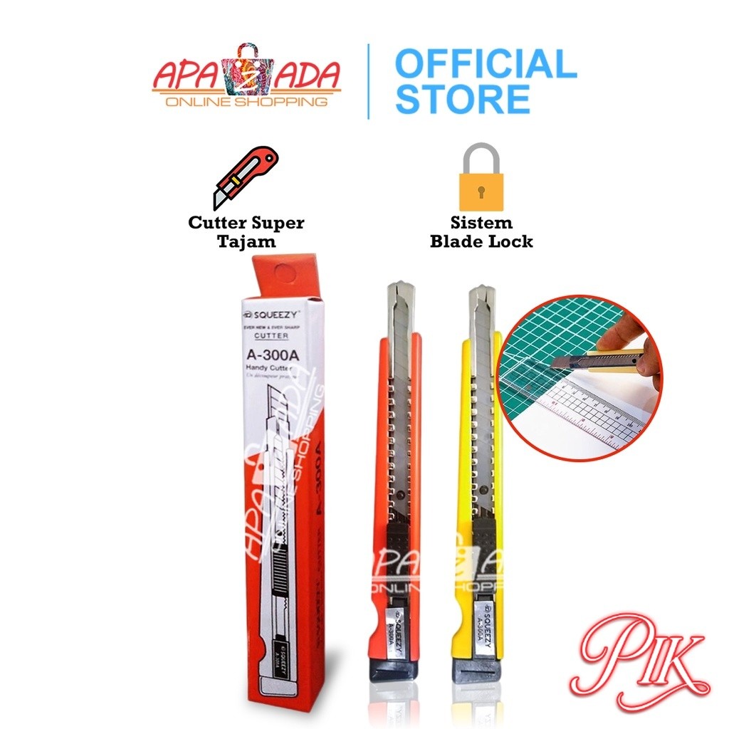 

Cutter Besar A-300A / Pemotong Kertas Kardus Serbaguna / Cutter Blade SQ-A-300A Murah
