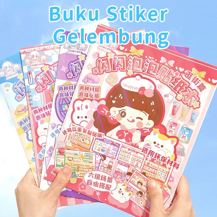 

[COD]Mainan Buku Stiker perempuan Lucu Stiker Book Putri Cantik Berdandan Buku Stiker 3D Ratusan Perubahan Kostum Lucu Perubahan Stiker Buku Aktivitas