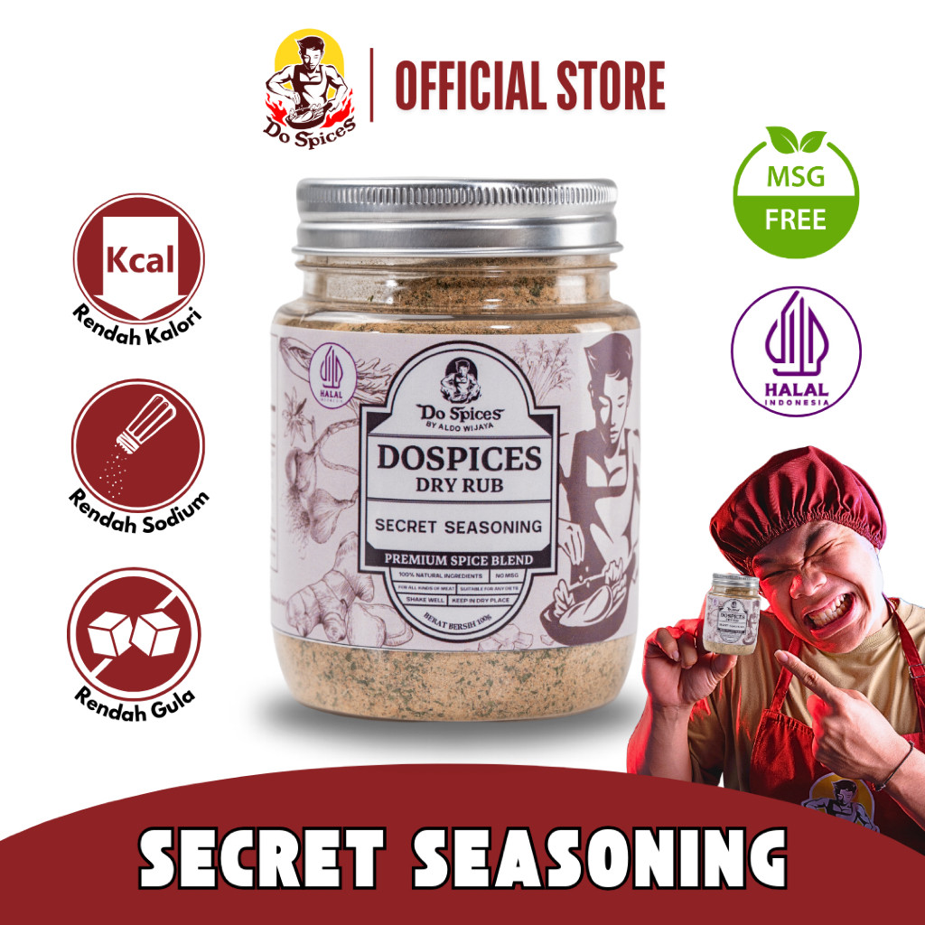 

saleDo Spices Healthy Dry Rub Bumbu marinasi rendah kalori [Secret seasoning] Bumbu Rempah Dada Ayamterlaris
