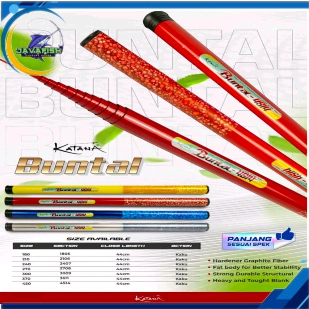 JORAN TEGEK KATANA BUNTAL 44CM FIBER MURAH RUAS PENDEK