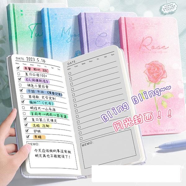 

AHHA Glitter in a dream daily planner to do list buku notebook cantik aesthetic HB1722 - GREEN TULIP