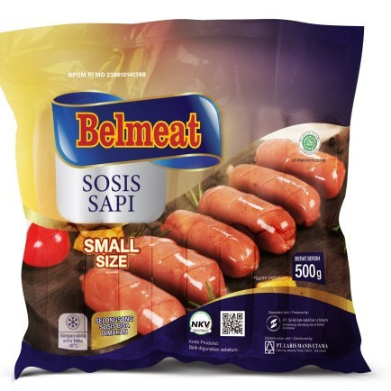 

Sosis Sapi Pendek Belmeat Beef Cocktail Sausage 500 Gr