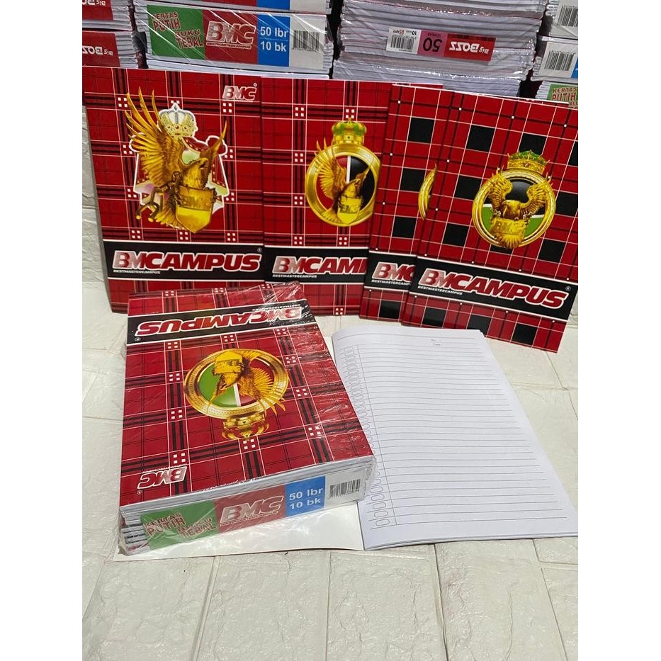 

Buku Tulis BM Campus / Campus BMC 50 Lembar (5/10 buku) - BMC 50, 5 BUKU