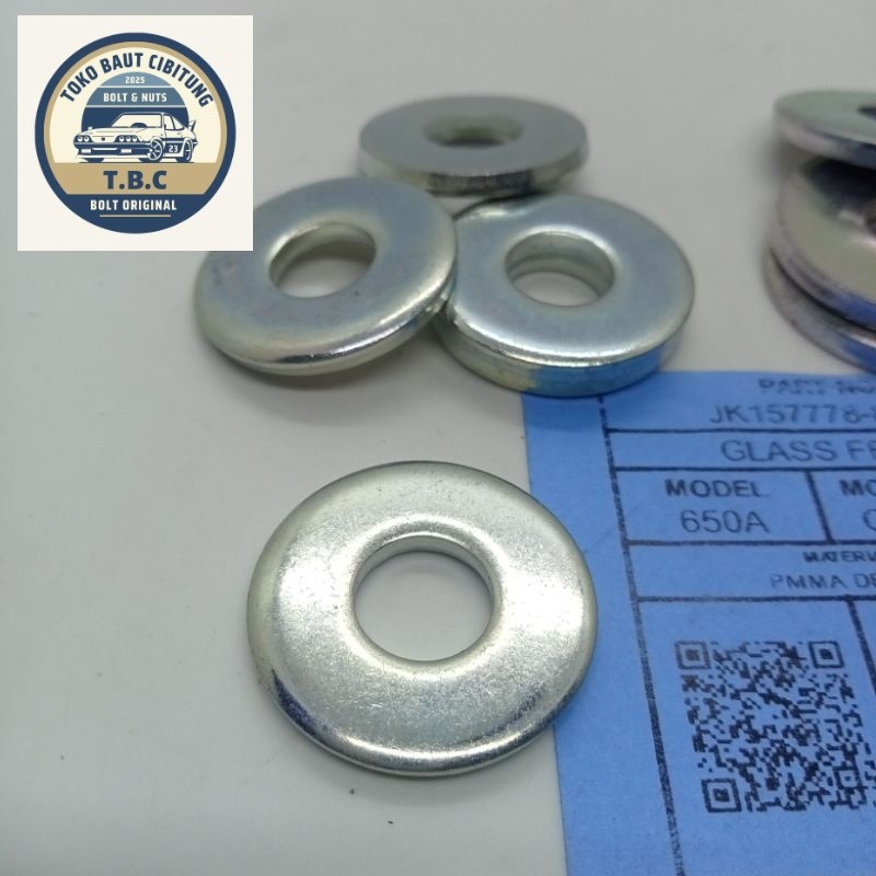 ORIGINAL RING LOBANG M10 BAUT 14 SUPER TEBAL RING BAUT STANG SEGITIGA
