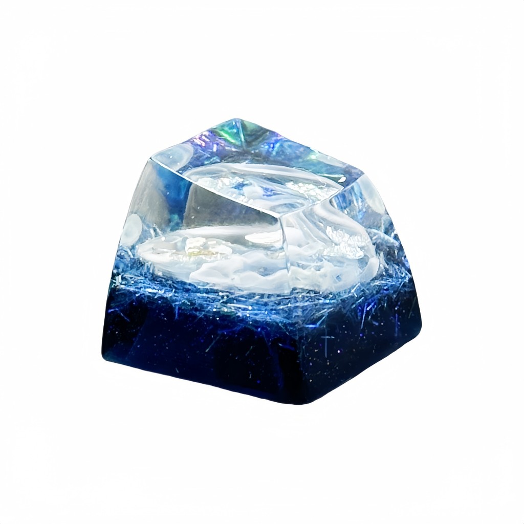 Me anical Keyboard DIY Customized Resin Keycap Craftsman Male ESC Transparent Keycap