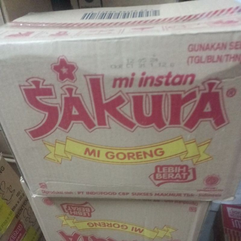 

MIE SAKURA GORENG ( 1 KARTON ) ISI 40 PCS