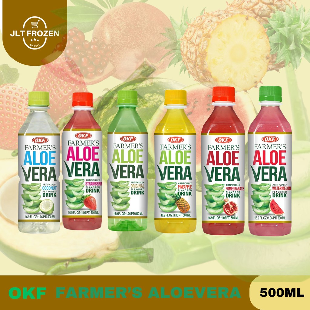 

Okf Framers Aloevera 500ml / Minuman Import Korea / Aloe Pineapple / Strawberry / Pomegranate / Coconut / Watermelon / Minuman Lidah Buaya