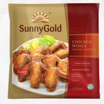 

Sayap Ayam Berbumbu Pedas Sunny Spicy Wings 500 Gr