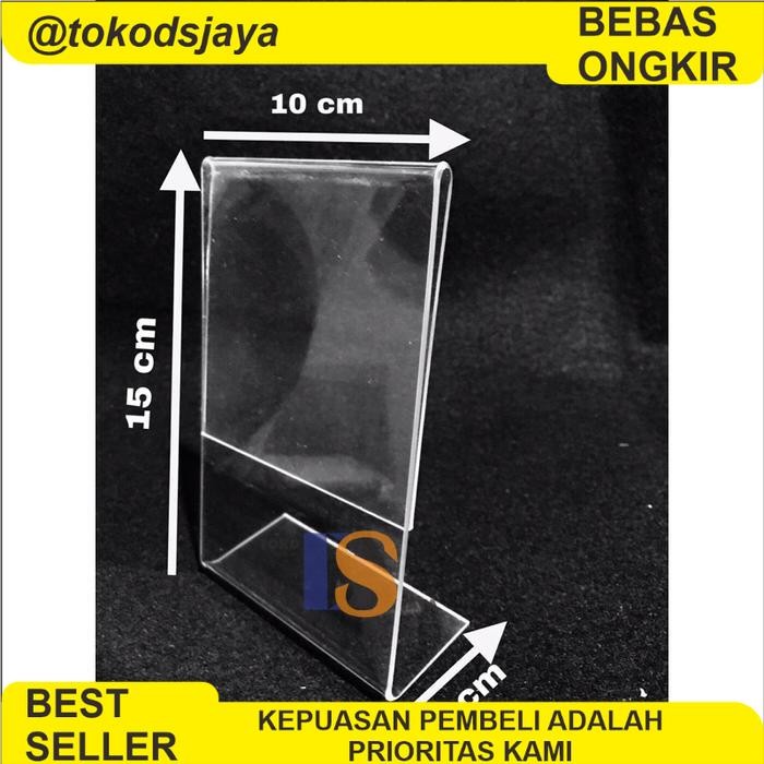 

PROMO A6 PL - Akrilik Tempat Barcode/Qris/Brosur/Nomor Meja [ 15 x 10 cm ] Tebal 2mm Acrylic Stand - A6 PL