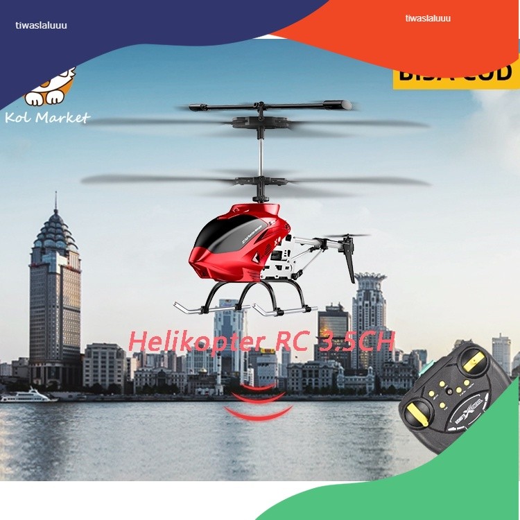 Helikopter RC 3.5CH RC Mainan Helikopter Mainan Anak Mainan Hadiah untuk Anak Laki-laki Hadiah Natal