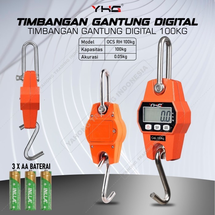 Timbangan Gantung Digital MINI CRANE SCALE 100kg 0.05kg