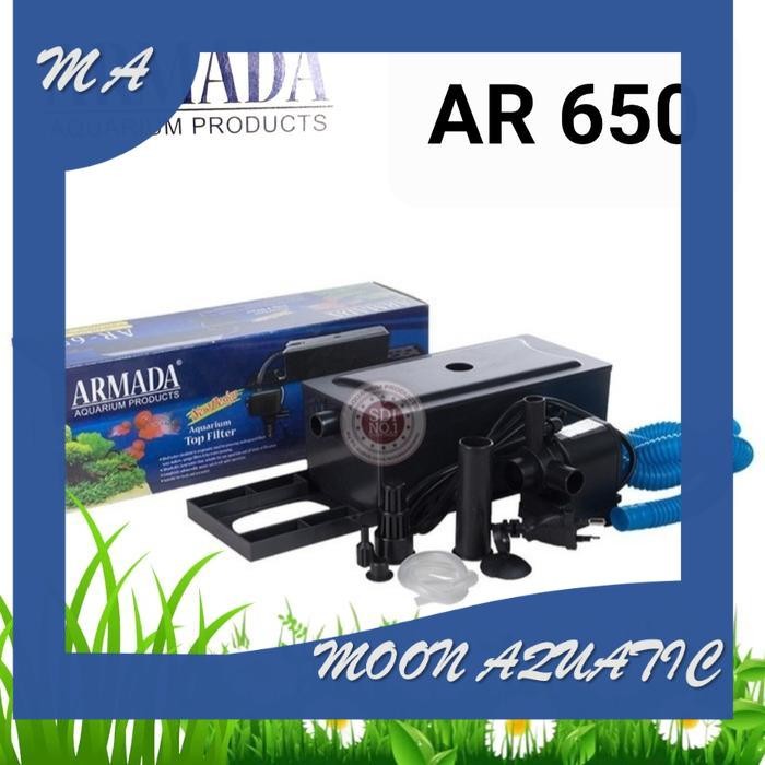 armada AR 650 top filter power head pompa aquarium filter atas
