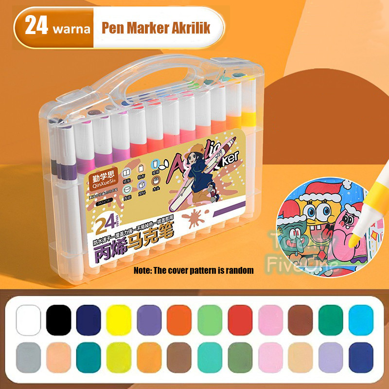 

D3W! Colors Pen Akrilik Marker Warna Cepat Kering Tahan Air Acrylic rMenggambar Kreativitas Seni