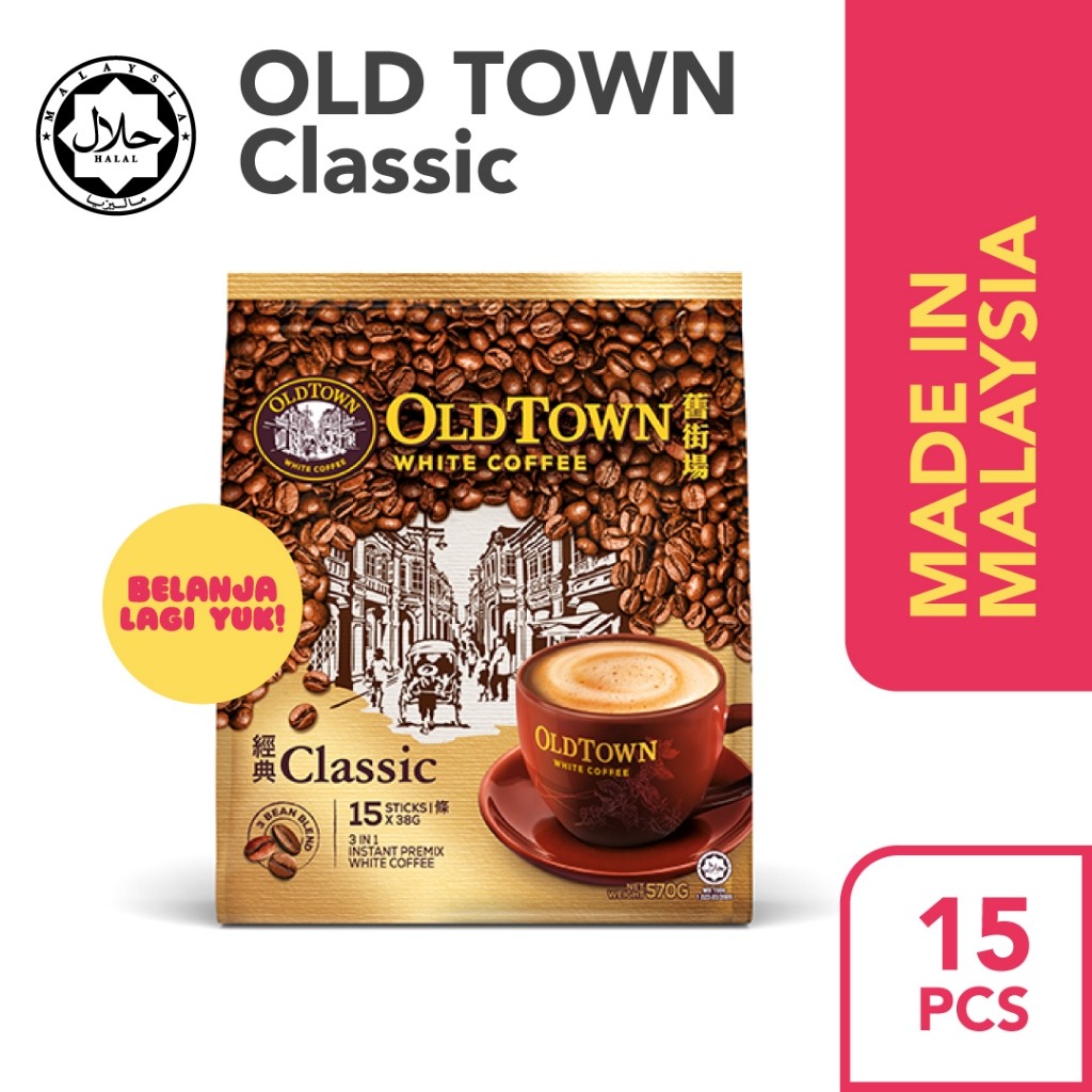 

KOPI OLDTOWN 3in1 Classic White Coffee Malaysia ECER/SACHET(15 pcs)