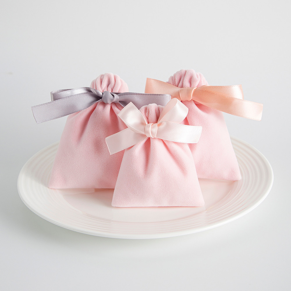 

10pcs/Lot Pink Bulk Velvet Ribbon Jewelry Gift Bags Candy Party Wedding FavorsTravel Organizer Storage Drawstring Dust Pouches