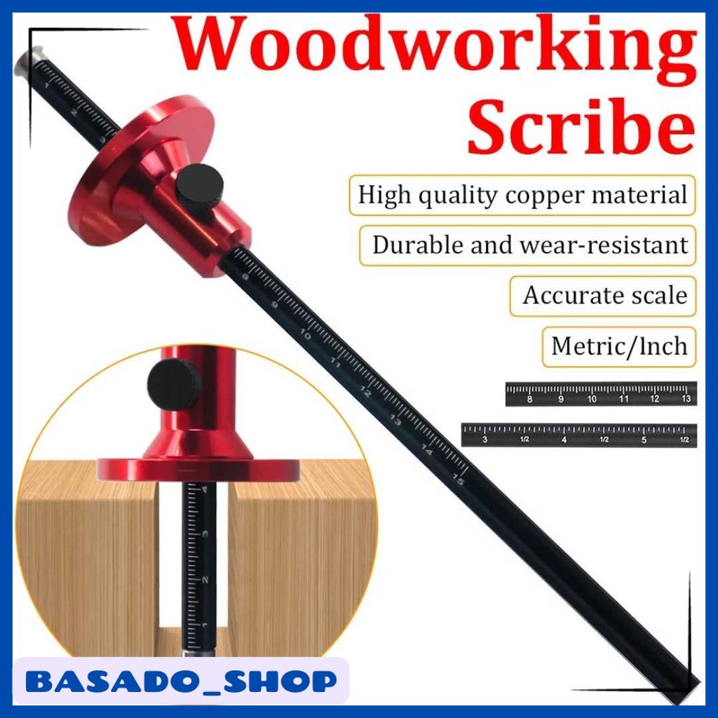 

Marking Gauge Scriber European Ruler Woodworking Wheel - A-71