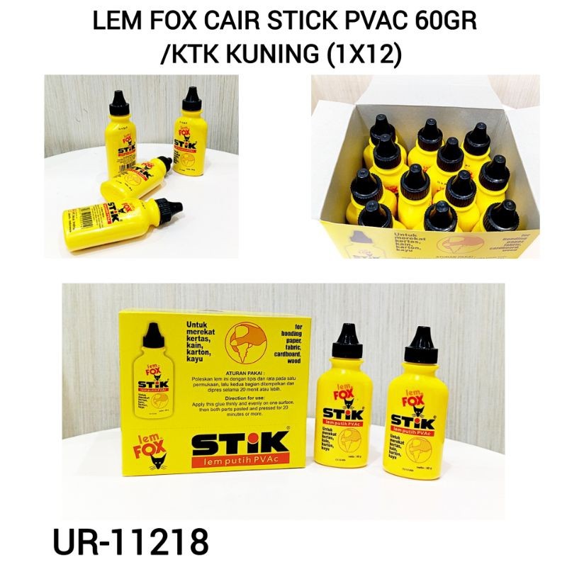 

LEM FOX STICK CAIR 60GR/ LEM CAIR SERBAGUNA
