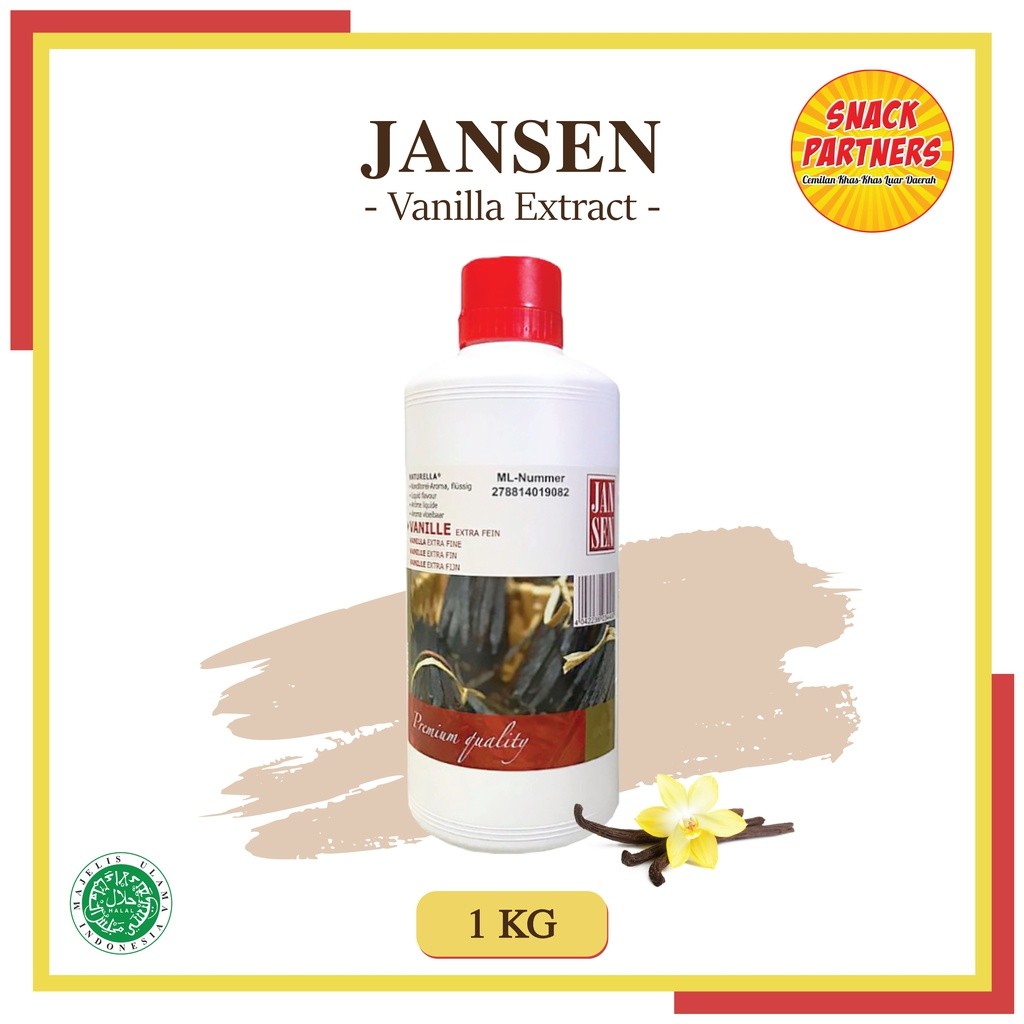 

JANSEN Vanilla Extract 1 KG [ Halal ] / Perisa Pasta Vanila Ekstrak / Extra Fine
